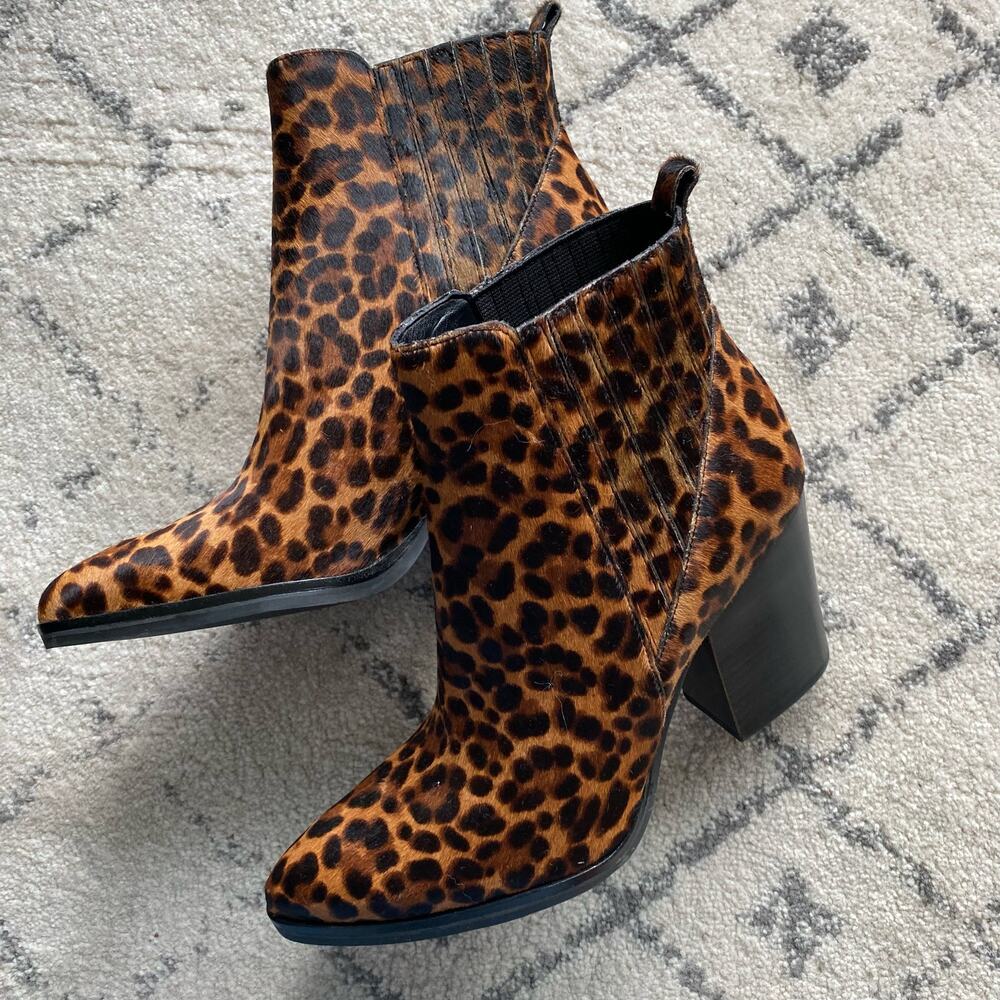 Marc Fisher LTD Alva Genuine Calf Hair Bootie Size 8.5 - Picture 8 of 8